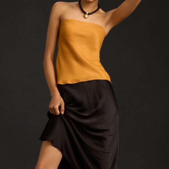 Brand New By Anthropologie Strapless Silky Top - Picture 6 of 10